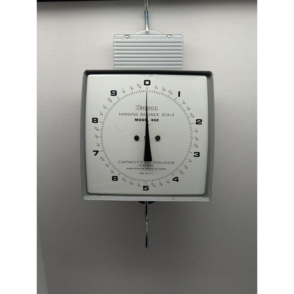 Vintage Hanson Model 842 Hanging Balance Scale Farmhouse Industrial Decor